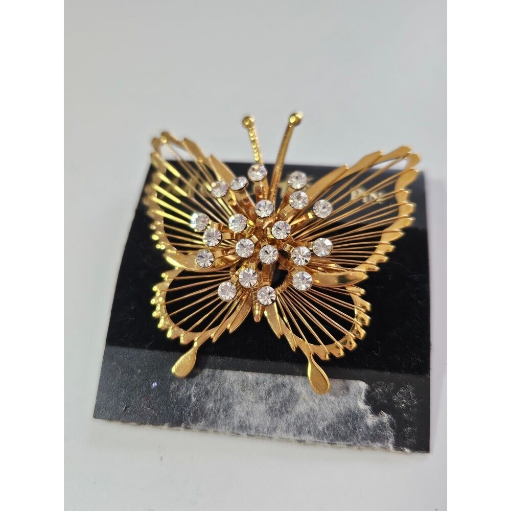 *Sale* Monet gold tone butterfly brooch